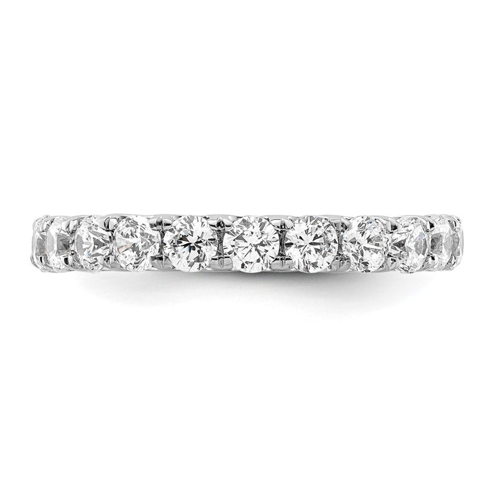 Shop Stylish 14K White Gold 2-Carat Diamond Eternity Band - Size 6-3