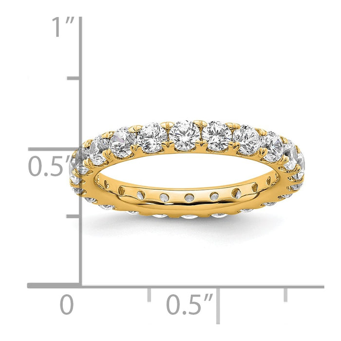 Shop Exclusive 14K Polished 2-Carat Diamond Eternity Band, Size 6.5 - Stylish Value!-4