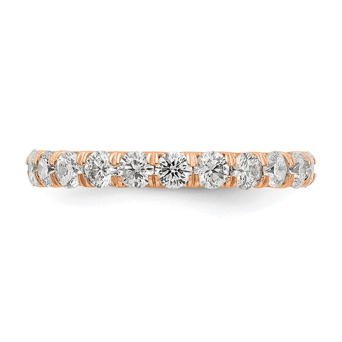 Shop Exclusive 2-Carat Lab-Grown Diamond Eternity Ring in 14K Rose Gold-3
