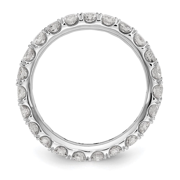 Shop 14K White Gold 2-Carat Lab-Grown Diamond Eternity Band - Stylish & Affordable!-2