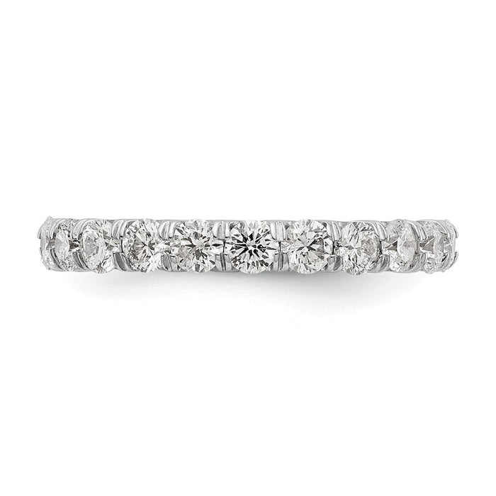 Shop Stylish 14K White Gold 2-Carat Lab-Grown Diamond Eternity Band, Size 5-4