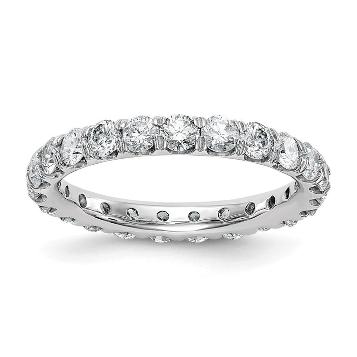 Shop Stylish 14K White Gold 2-Carat Lab-Grown Diamond Eternity Band, Size 9-1