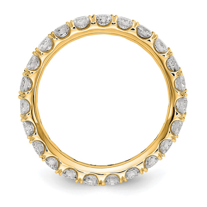 Exclusive 14K Gold 2-Carat Lab-Grown Diamond Eternity Ring - Stylish & Affordable-2