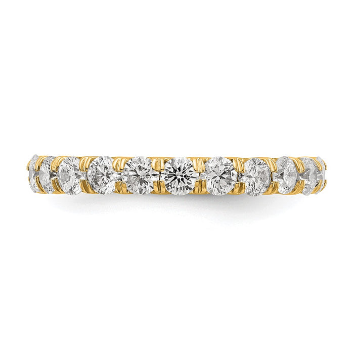 Shop Stylish 14K Gold Eternity Ring with 2-Carat Lab-Grown Diamond - Size 6-3