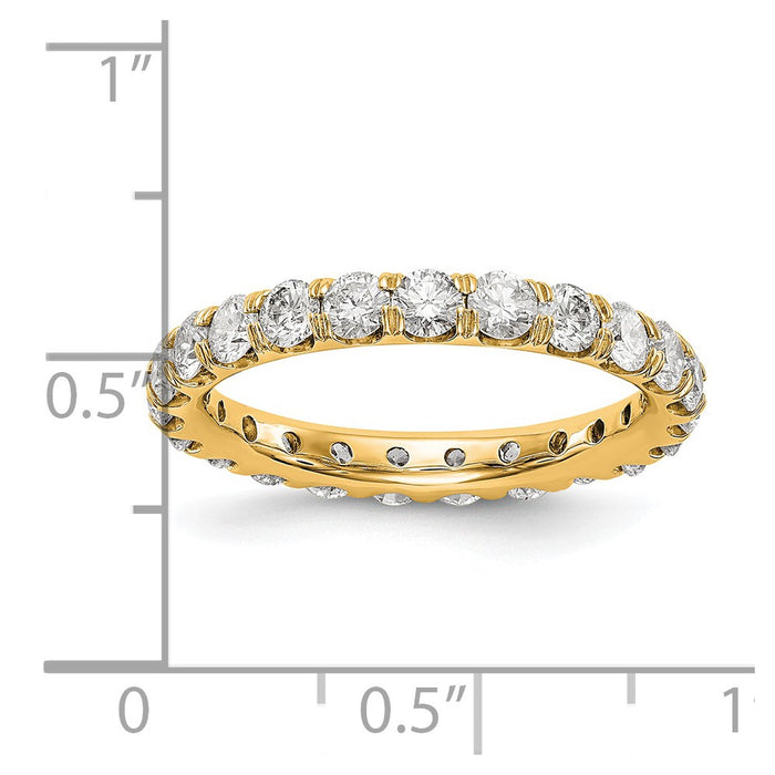 Buy 14K Gold 2 Carat Lab-Grown Diamond Eternity Band - Stylish & Affordable!-3