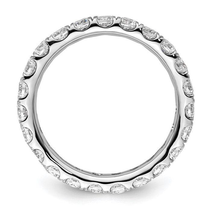 Exclusive 14K White Gold 2-Carat Diamond Eternity Band - Stylish Size 8.5-2