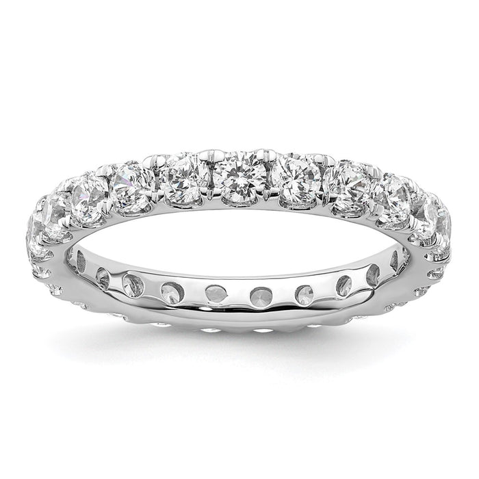 Exclusive 14K White Gold 2-Carat Diamond Eternity Band - Stylish Size 8.5-1