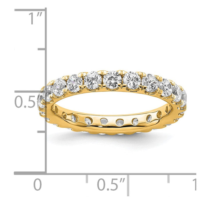 Exclusive 14K Gold 2-Carat Diamond Eternity Band - Stylish & Affordable Price-4