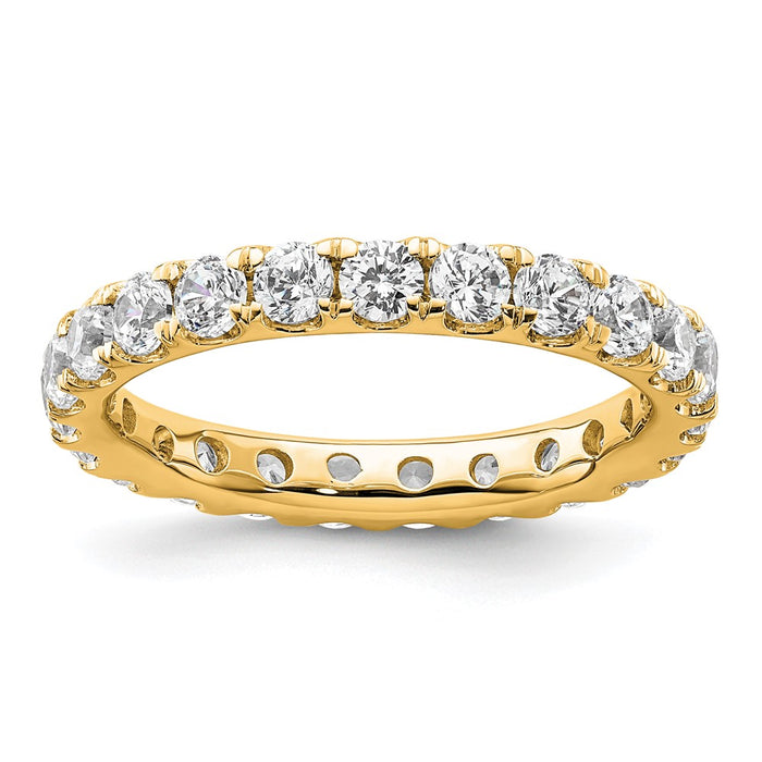 Exclusive 14K Gold 2-Carat Diamond Eternity Band - Size 8, Stylish Value!-1