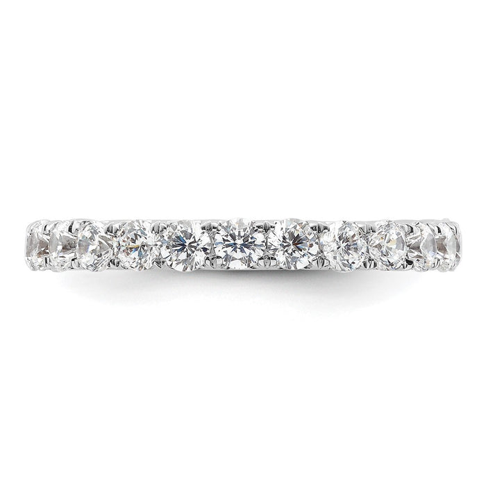 Exclusive 14K White Gold 2-Carat Diamond Eternity Band - Stylish Size 9-3