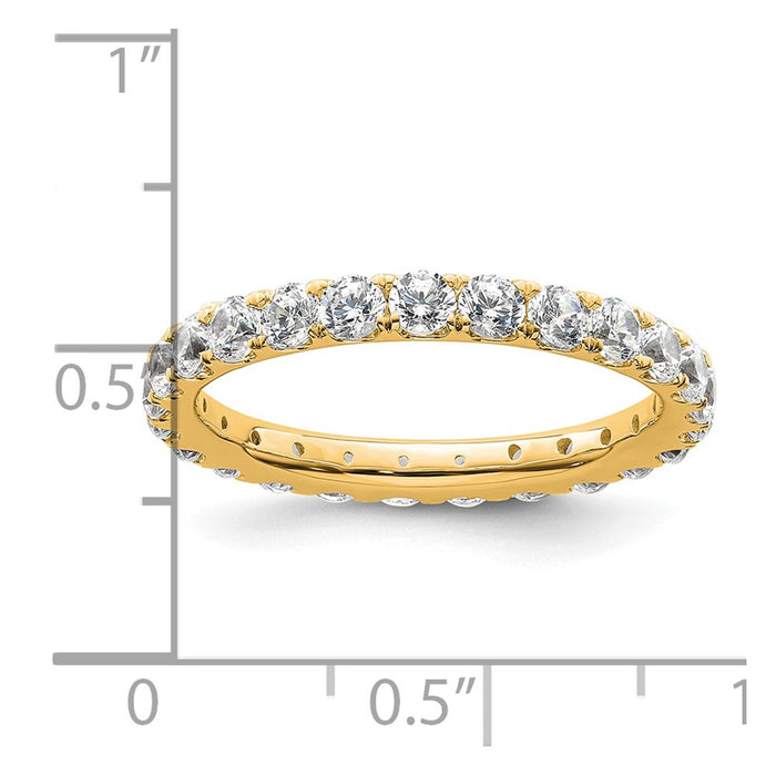 Buy Exclusive 14K Gold 2-Carat Diamond Eternity Band, Size 9 | Stylish Design-4