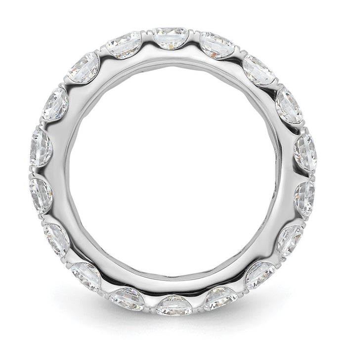 Exclusive 14K White Gold 3-Carat Diamond Eternity Band - Size 5.5, Stylish Value-2