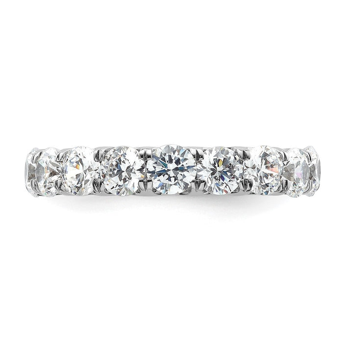 Exclusive 14K White Gold 3-Carat Diamond Eternity Band - Size 5.5, Stylish Value-3