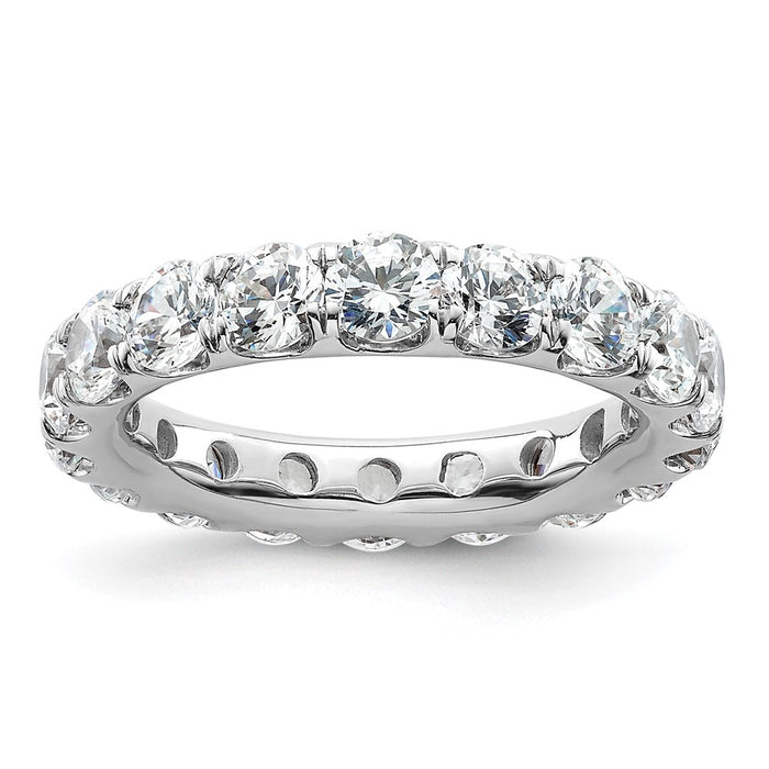 Exclusive 14K White Gold 3-Carat Diamond Eternity Band - Size 5.5, Stylish Value-1