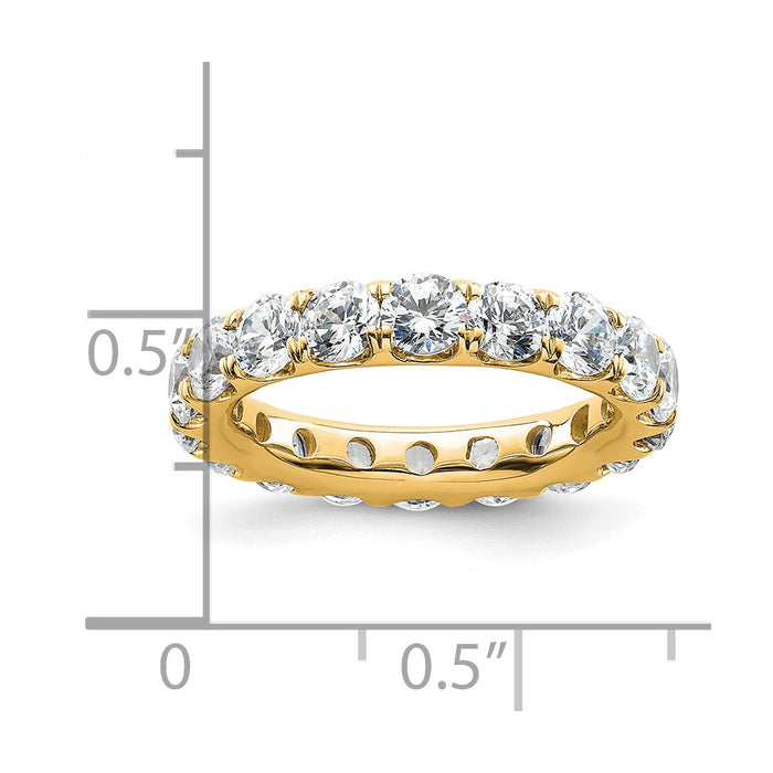 Shop Stylish 3-Carat Diamond Eternity Band in 14K Gold, Size 5.5-4