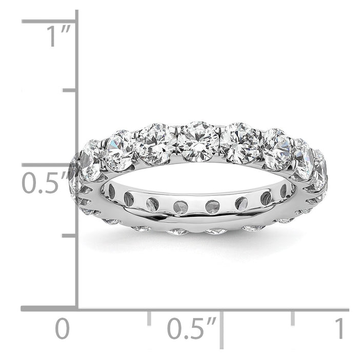 Shop Stylish 14K White Gold 3-Carat Diamond Eternity Band, Size 6.5-4
