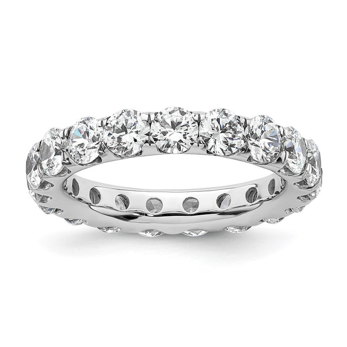 High-Quality 14K White Gold 3-Carat Diamond Eternity Band - Stylish Size 6-1