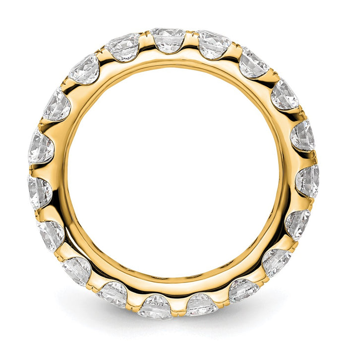 High-Quality 3-Carat Diamond Eternity Band in 14K Gold - Stylish & Affordable-2