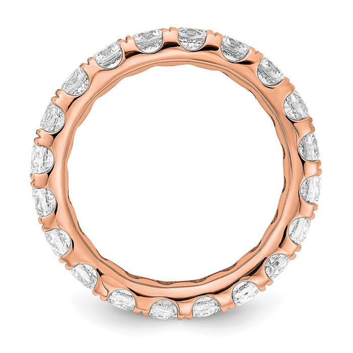 Shop Exclusive 14K Rose Gold 3-Carat Lab-Grown Diamond Eternity Ring-2