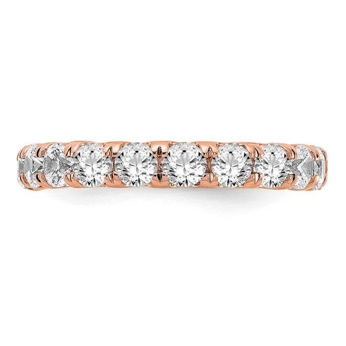 Buy Exclusive 14K Rose Gold 3-Carat Lab-Grown Diamond Eternity Ring - Stylish & Affordable, Size 6.5-3