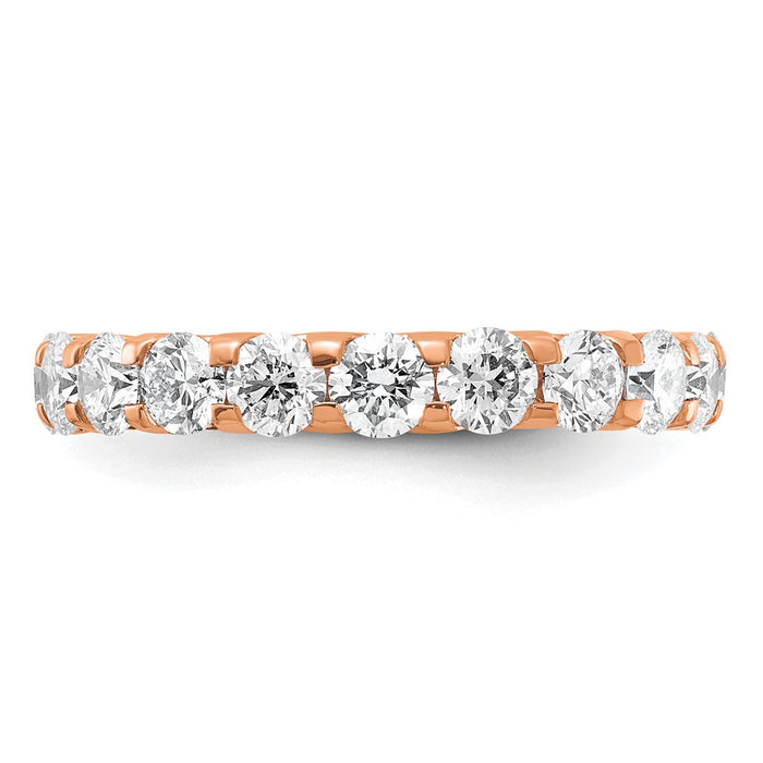 Shop Stylish 14K Rose Gold Eternity Ring with 3-Carat Lab-Grown Diamonds-3
