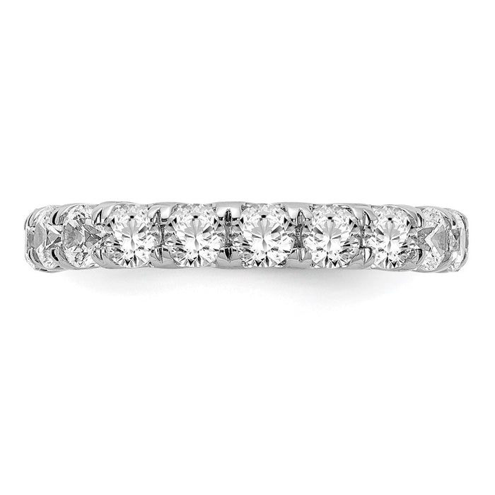 Shop Stylish 14K White Gold 3-Carat Diamond Eternity Band - Size 7-4