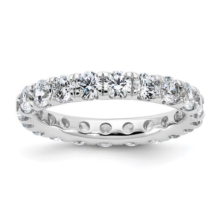 Exclusive 14K White Gold 3-Carat Lab-Grown Diamond Eternity Band - Stylish Value-1