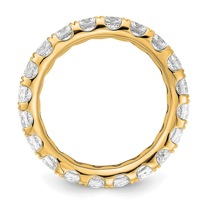 Shop Exclusive 3-Carat Lab-Grown Diamond Eternity Ring in 14K Gold - Stylish & Affordable!-2