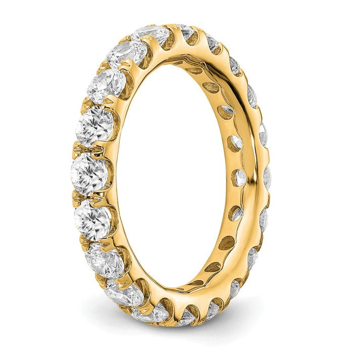 Exclusive 3-Carat Lab-Grown Diamond Eternity Ring in 14K Gold - Size 5.5-6