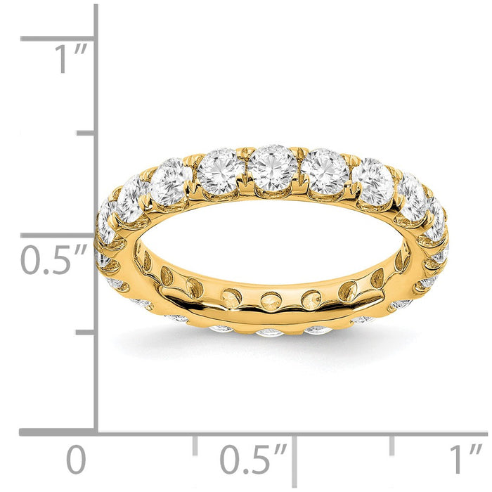 Exclusive 14K Gold 3 Carat Lab-Grown Diamond Eternity Band - Affordable Luxury-3