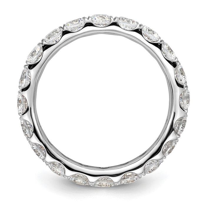Shop Designer 3-Carat Diamond Eternity Band in 14K White Gold - Size 8-2