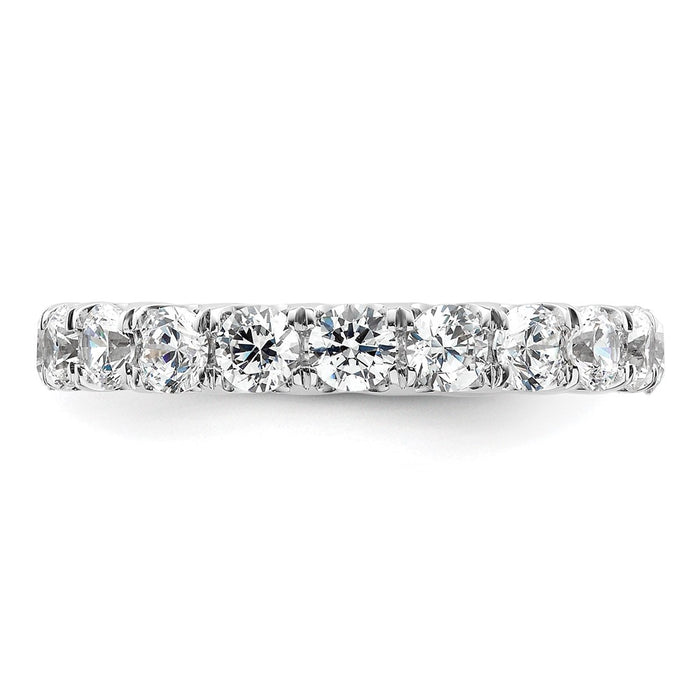 Exclusive 14K White Gold 3-Carat Diamond Eternity Band - Stylish Size 8.5-3