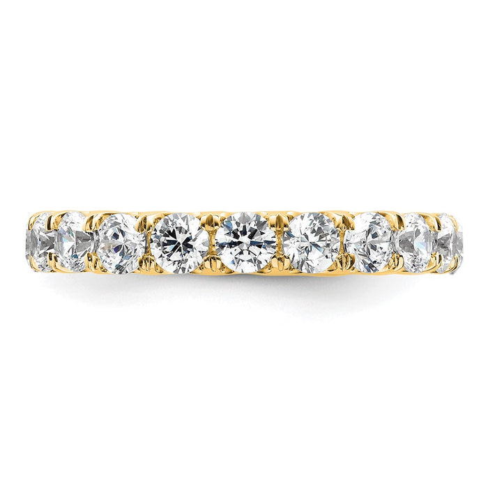 Exclusive 14K Polished 3-Carat Diamond Eternity Band - Stylish Size 8.5 Value-3