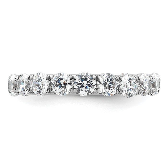 Exclusive 14K White Gold 3-Carat Diamond Eternity Band - Stylish Size 9-3