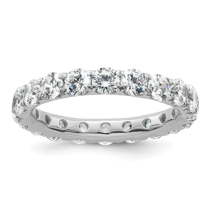 Exclusive 14K White Gold 3-Carat Diamond Eternity Band - Stylish Size 9-1