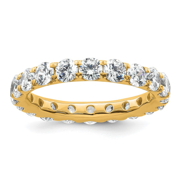 High-Quality 14K Gold 3-Carat Diamond Eternity Band - Stylish Size 9 Clearance-1