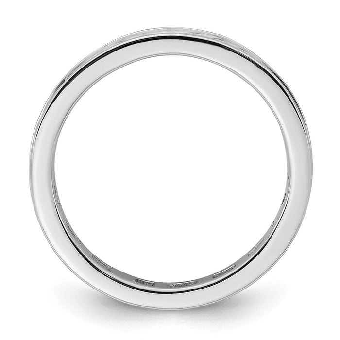 High-Quality 14K White Gold 1/2 Carat Diamond Eternity Band - Size 4, Stylish Value-2