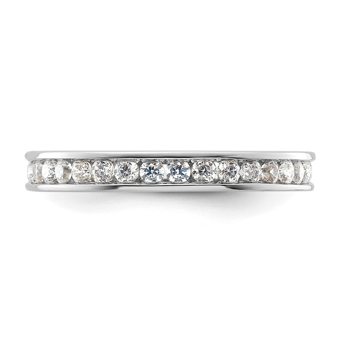 Buy Stylish 14K White Gold 1/2 Carat Diamond Eternity Band - Size 4.5-3