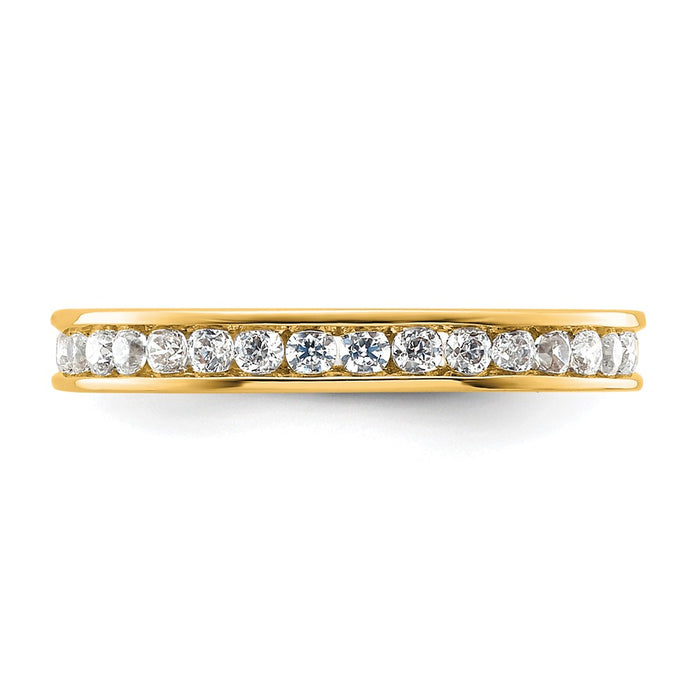 Shop Stylish 14K Gold 1/2 Carat Diamond Eternity Band - Size 4, Affordable Luxury-3