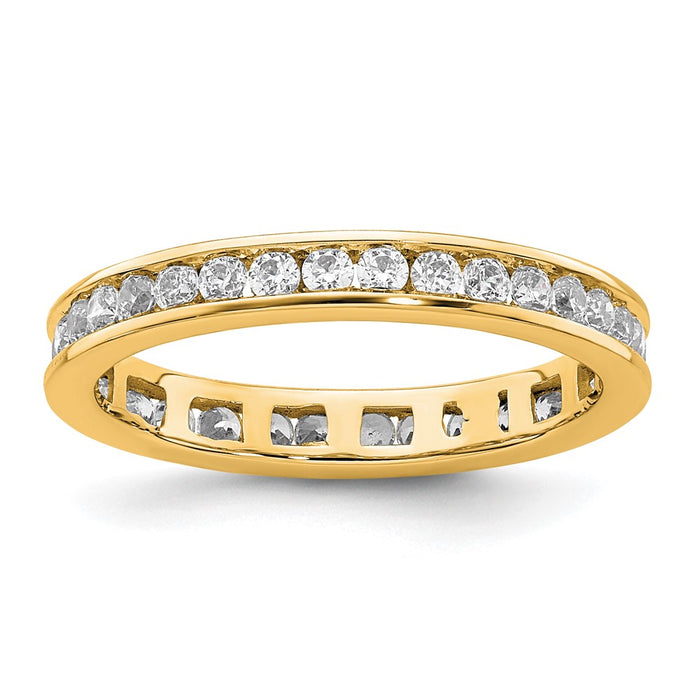 Shop Stylish 14K Gold 1/2 Carat Diamond Eternity Band - Size 4, Affordable Luxury-1