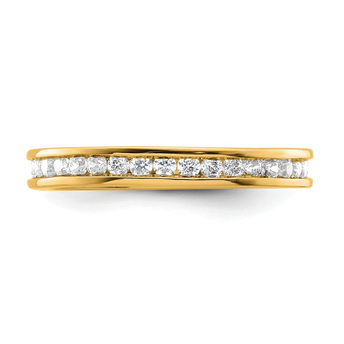 Buy Stylish 14K Gold 1/2 Carat Diamond Eternity Band - Size 5, Affordable Luxury-3