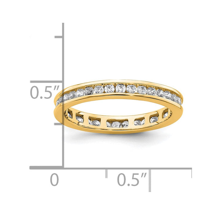Shop Exclusive 14K Gold 1/2 Carat Diamond Eternity Band - Stylish Size 5.5-4