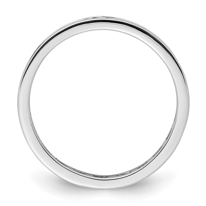 High-Quality 14K White Gold 1/2 Carat Diamond Eternity Band - Stylish Size 8-2