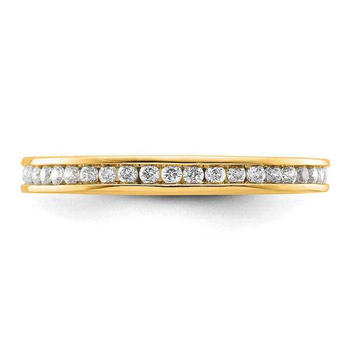 Shop Exclusive 14K Gold 1/2 Carat Diamond Eternity Band - Stylish & Affordable!-3