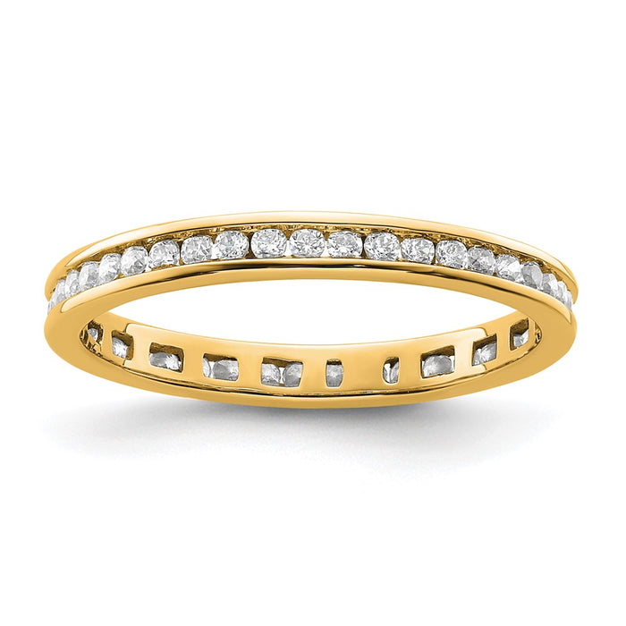 Shop Exclusive 14K Gold 1/2 Carat Diamond Eternity Band - Stylish & Affordable!-1