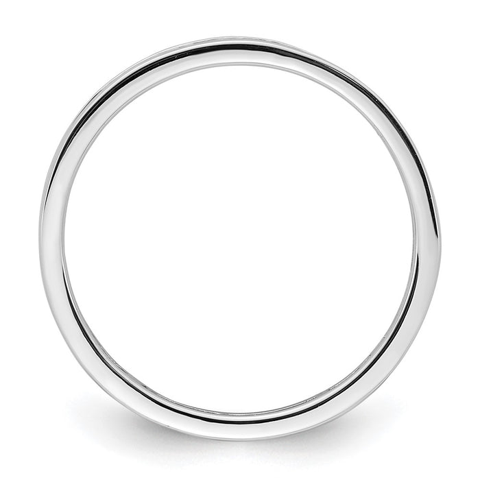 Designer 14K White Gold 1/2 Carat Diamond Eternity Band - Stylish Value!-2