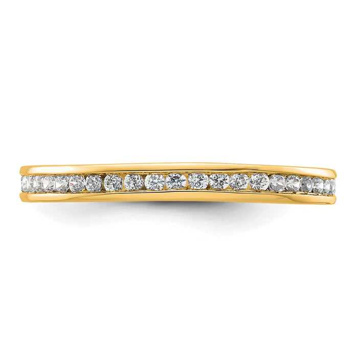 Shop Exclusive 14K Gold Channel-Set 1/2 Carat Diamond Eternity Band, Size 9-3