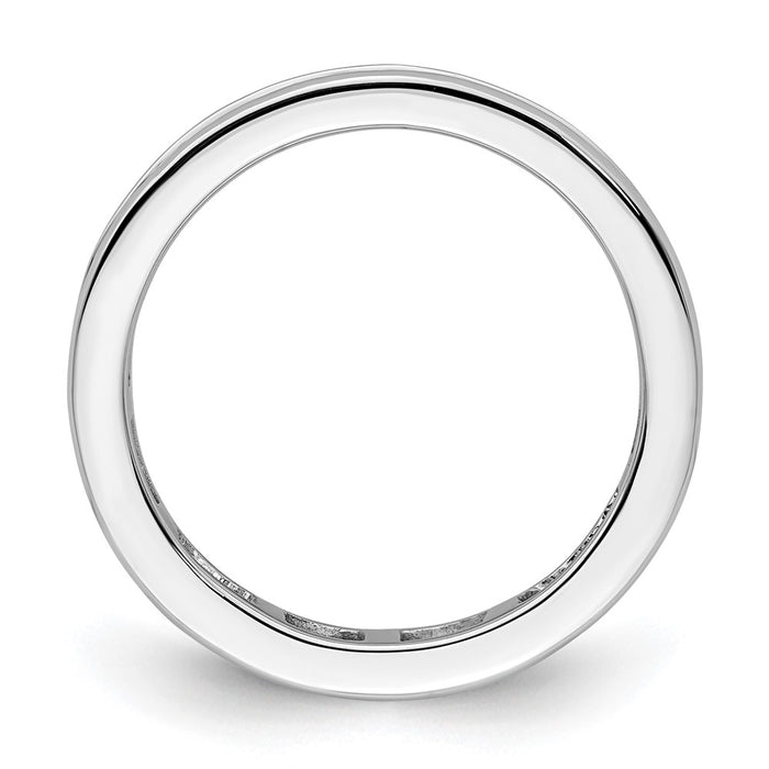 Exclusive 14K White Gold 1 Carat Diamond Eternity Band - Stylish Size 4.5-2