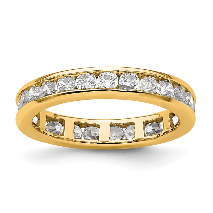 Buy Stylish 14K Polished 1 Carat Diamond Eternity Band - Size 4.5-1