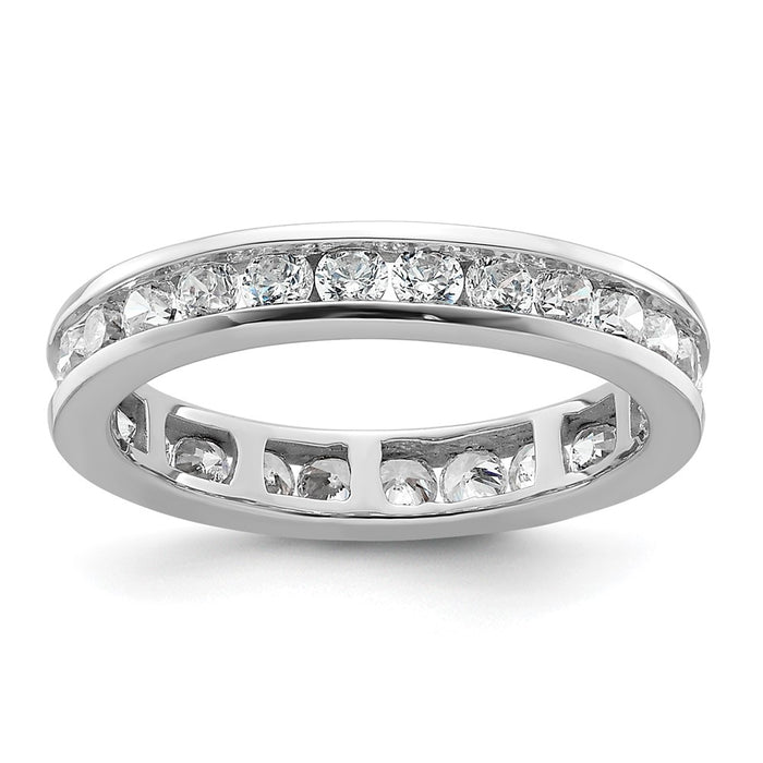 Buy Exclusive 14K White Gold 1 Carat Diamond Eternity Band - Size 5, Stylish-1